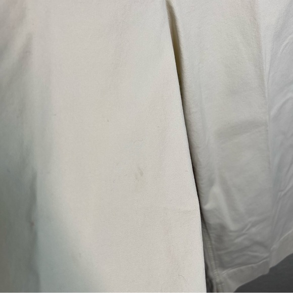 Talbots Wide Leg Cream Crop Chino Pants - Picture 7 of 7